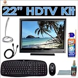 Vizio VO22LHDTV10A 22-inch 720P 1080i Widescreen LCD HDTV + Computer Accessory Kit