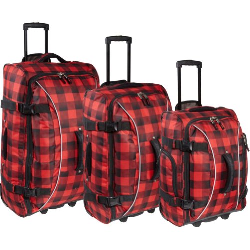 Athalon Hybrid Travelers 3 Piece Luggage Set (Lumberjack)