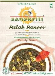 Sanskriti Palak Paneer, 10.6-Ounce Packages (Pack of 10)