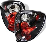 01-04 Dodge Caravan Euro Taillights - JDM Black 