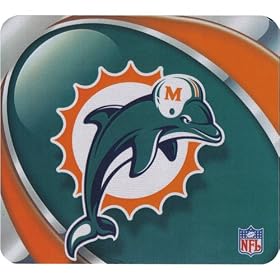 Miami Dolphins Mouse Pad - Vortex Design