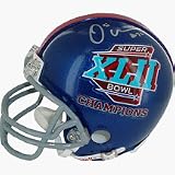 Osi Umenyiora Autographed Super Bowl XLII Champions Replica Mini Football Helmet