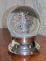 Silver Snowflake Musical Snow Globe (Plays "Joy to the World")