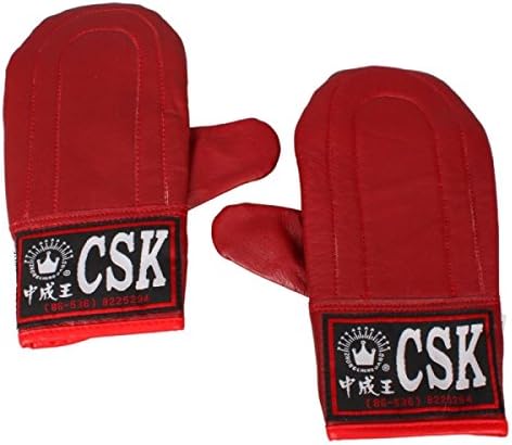 Practical Straight Sandbag Gloves Boxing Training Sparring Gloves Red for Men 24000044