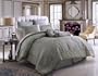 12 PC BELMONT GREEN / BLUE FLORAL OVERSIZED COMFORTER SET W/MATCHING PILLOWS AND SHEET SET, CAL KING 110X96, BLUE / GREEN