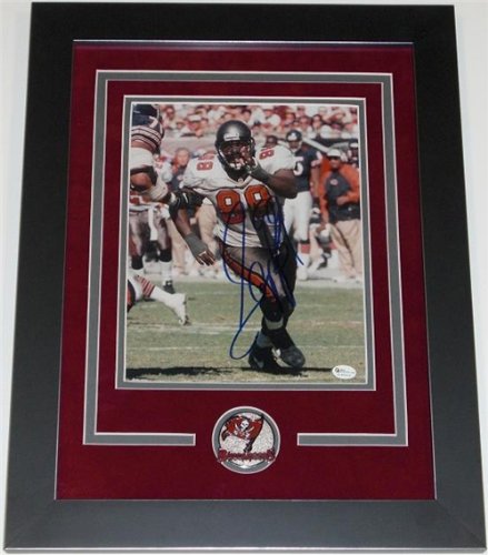 Warren Sapp Autographed/Hand Signed Tampa Bay Bucs 8x10 Photo ~ Custom Framed