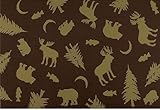IMAGE OF Signature Bears Etc. Silhouette 16322 Brown-cream 5X8