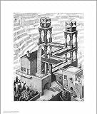 Waterfall by Mc Escher Poster Print, 11.00 x 14.00