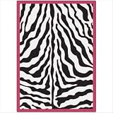 Black and White Zebra Glam Pink Passion Novelty Rug Size: 2'8