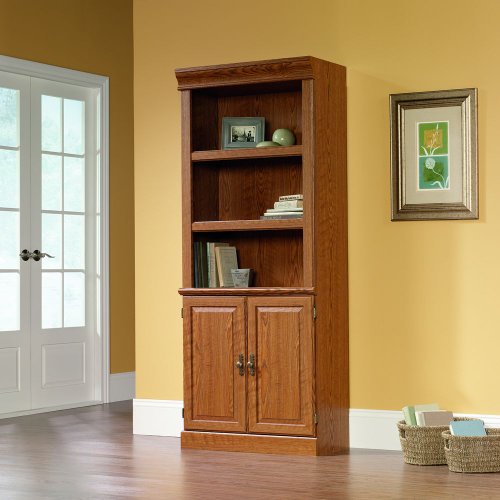 affordable Orchard Hills Bookcase with Lower Doors Abioye Doncho