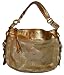 Women's Coach Purse Handbag Linen Lurex Signature Zoe Gold