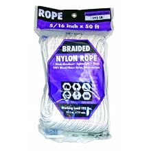 Rope King BN-51650 Braided Nylon Rope 5/16 inch x 50 feet