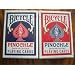 2 Decks Bicycle Red Blue Pinochle Playing Cards RI