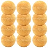 12 Yellow Textured Foosballs