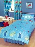 Kool Kidz Boy s Stuff Stripes and Circles Single Duvet Cover Set