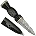 HK2516 Sgian Dubh Scottish Dirk Stainless Steel Blade with Leather Sheath