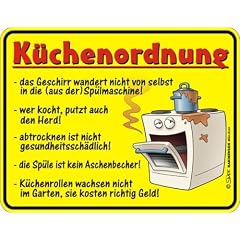 Fun-Schilder " K�chen-Ordnung !!! "
