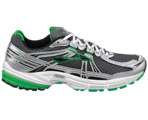BROOKS Defyance 5 Herren Laufschuhe, Silber/GrÃ¼n, 41