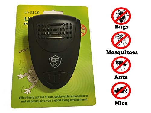 Ultrasonic Electro Magnetic Pest Control Repeller Wall Plug Unit for Insects - Works Best for Rodents, Rats, Cockroaches, Mosquitoes, Flies, Fleas, Spiders - Purifies Air Ultrasonic Electro Magnetic Pest Control Repeller Wall Plug Unit for Insects - Works Best for Rodents, Rats, Cockroaches, Mosquitoes, Flies, Fleas, Spiders - Purifies Air