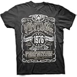 Vintage Aged To Perfection 1976 - Distressed Print - 40th Birthday Gift T-shirt