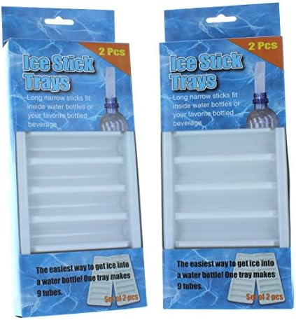 Set of 4 Plastic Ice Cube Stick Trays Fits Water Bottles