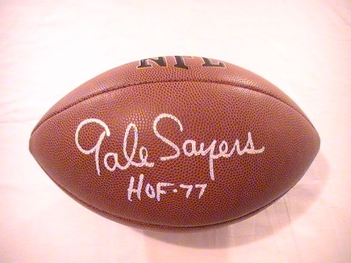 Gale Sayers Chicago Bears Hall OF Fame Signed Autographed Football Coa