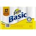 Bounty PAG84676 Basic Paper Towel, 11" Length x 11" Width, White (12 Rolls of 48)