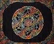 Heavy Tie Dye Celtic Wheel of Life Tapestry-Gorgeous