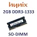 HYNIX 2 GB, 204 pin, DDR3-1333 SO-DIMM, PC3-10600S, CL9