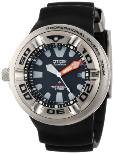 Citizen Men's BJ8050-08E Eco-Drive Professional Diver Black Rubber Strap Watch Citizen Men's BJ8050-08E Eco-Drive Professional Diver Black Rubber Strap Watch