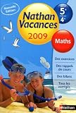 Maths de la 5e vers la 4e Nathan vacances