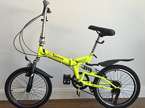 20" Folding Bike Light Weight with multi colors (YELLOW) with a free carrier bag!