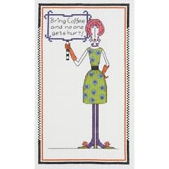 USA Produkt - X10 14 Count Dolly Mamas Bringen Coffee Cross Stitch Kit-6 Counted