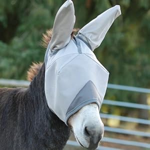 CASHEL CRUSADER FLY MASK - MULE DONKEY STANDARD WITH EARS - ALL SIZES (Yearling / Large Pony)
