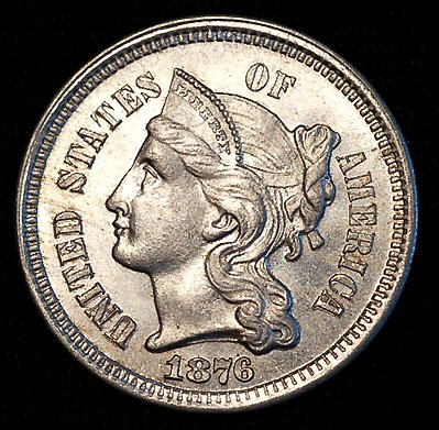 Buy 1876 Three Cent Nickel MS-65