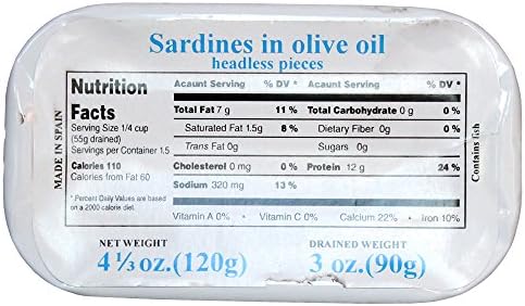 Galician Sardines in Olive Oil, 4.2oz (120gm) - 2 Per Case