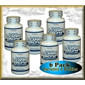 Longboy 6 Bottles 360 Tablets Penis Enlargement and Enhancement with L-Arginine