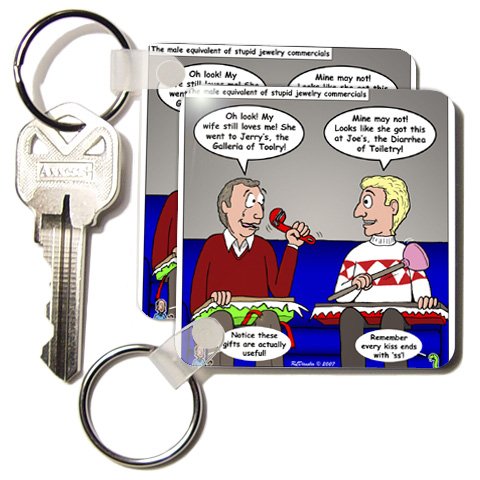 Christmas Jewelry Store Advertisements - Set Of 4 Key Chains