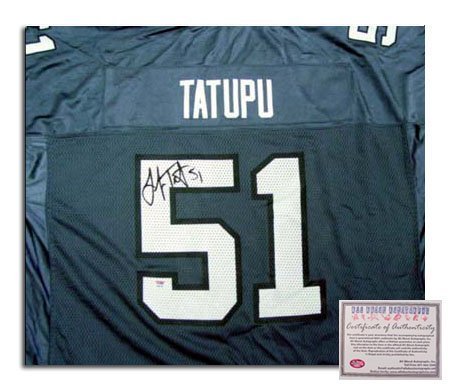 Lofa Tatupu Seattle Seahawks NFL Hand Signed Replica Home Jersey