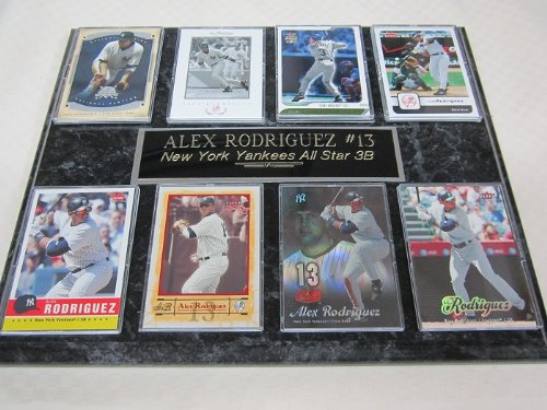 New York Yankees Alex Rodriguez 8 Card Plaque