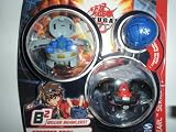 Bakugan B2 BAKUPEARL Brawlers Starter Pack with Haos [Grey] GOREM, Darkus [Black] RAVENOID, Aquos [Blue] Mystery Marble