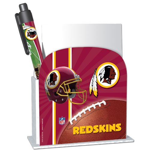 Washington Redskins Stationery Desk Caddy with Matching Ballpoint Grip Pen - NFL (12019-QVC)