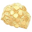 18K Yellow Gold Nugget Ring
