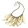 Drop Chain Fashion Necklace Burnt Gold