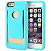 iPhone 6 Case, iPhone 6s Case, CellJoy [SLiM CLiP] Hybrid Case [Built in Belt Clip] [TPU] (Turquoise Teal) Protective Cover Skin