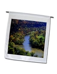 Lawn & Patio: Danita Delimont - Rivers - Kentucky and Dix Rivers, Bluegrass area, Kentucky, USA - US18 AJE0552 - Adam Jones - 12 x 18 inch Garden Flag (fl_144451_1) - 3dRose LLC