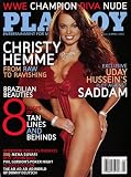 PLAYBOY MAGAZINE April 2005 Christy Hemme (WWE Champion Diva Nude! "From Raw to Ravishing")