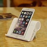 Stereo Bluetooth Speaker,Portable Outdoor Bluetooth Mini Speaker Phone Holder with Rechargeable Battery