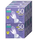Medi-Touch 14-0080 Powder-Free Latex Disposable Gloves, Medium, 50-Count (Pack of 6)