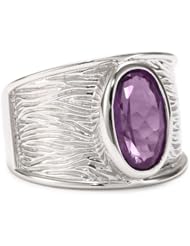 ELLE Jewelry Sterling Silver Amethyst Ring